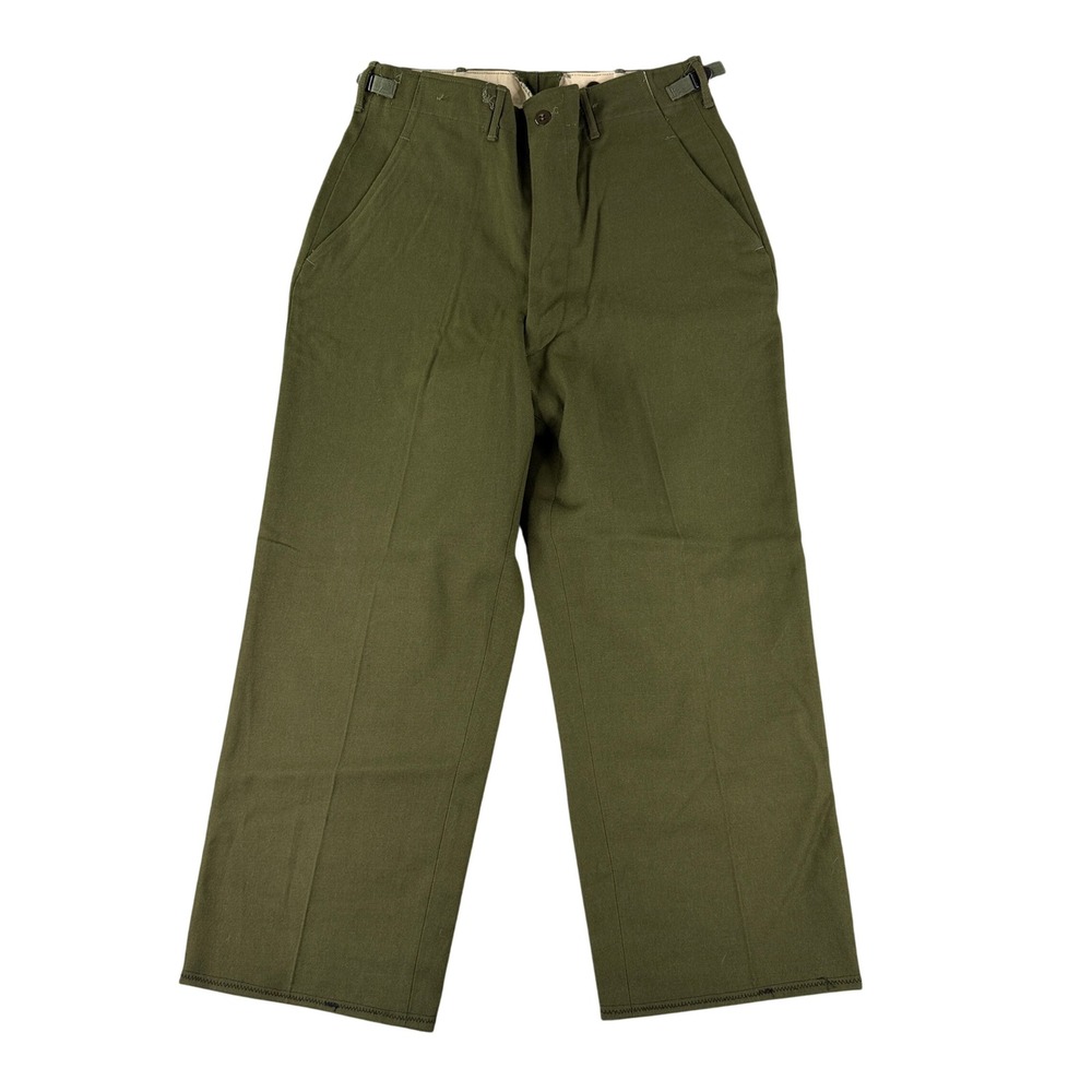 1951 US Army M-1951 Wool Field Pants OG-107 Small Short Rapid Zip‎ Korea